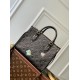 Replicas Bolso tote Louis Vuitton LV x YK OnTheGo MM M46416 Flor negra Baratos Imitacion