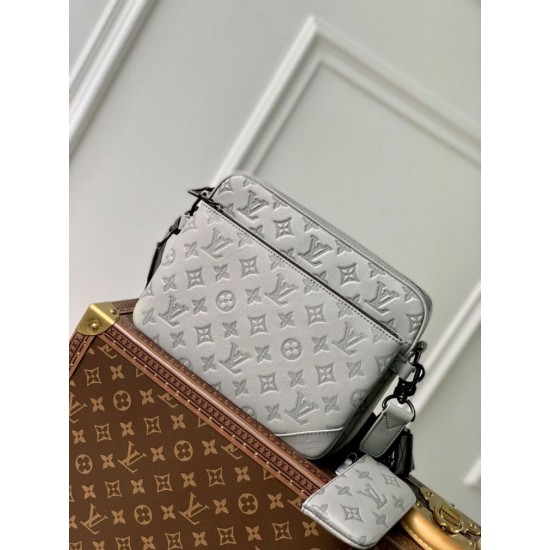 Replicas Bolso Louis Vuitton Trio Messenger G65 M46603 Gris Baratos Imitacion