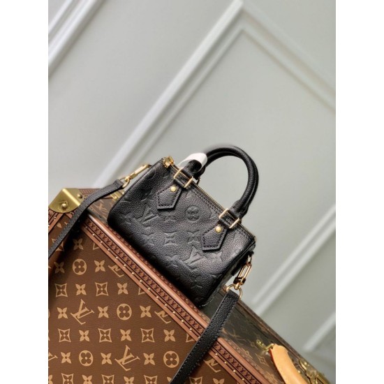 Replicas Bolso Louis Vuitton Nano Speedy M82450 Monogram Empreinte Baratos Imitacion