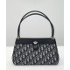 Replicas Christian Dior Bolso mediano Dior para llaves Dior Oblique jacquard azul oscuro Baratos Imitacion