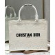 Replicas Christian Dior Bolso Dior Book Tote mediano Motivo D-Lace multicolor Crema Baratos Imitacion