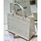 Replicas Christian Dior Bolso Dior Book Tote mediano Motivo D-Lace multicolor Crema Baratos Imitacion