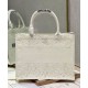 Replicas Christian Dior Bolso Dior Book Tote mediano Motivo D-Lace multicolor Crema Baratos Imitacion