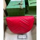 Replicas Gucci GG Marmont Matelasse Cadena Mini Bolso 746431 Rojo Baratos Imitacion