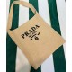 Replicas Bolso tote de ganchillo Prada 1BC182 Albaricoque Baratos Imitacion