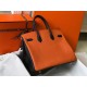 Replicas Hermes Tri-Color Birkin 35cm Bolso Naranja/Blanco/Negro Clemencia Baratos Imitacion