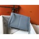 Replicas Hermes Halzan 31cm Bolso Azul Clemencia Baratos Imitacion