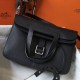 Replicas Hermes Halzan 31cm Bolso Negro Clemencia Baratos Imitacion