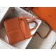 Replicas Hermes Halzan 31cm Bolso Naranja Clemencia Baratos Imitacion