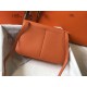 Replicas Hermes Halzan 31cm Bolso Naranja Clemencia Baratos Imitacion