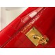 Replicas Hermes Kelly Mini II Bolso en relieve Cocodrilo Rojo Baratos Imitacion