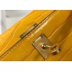 Replicas Hermes Kelly Mini II Bolsa en relieve cocodrilo amarillo Baratos Imitacion