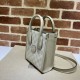 Replicas Mini bolso tote Gucci con G entrelazada 671623 Beige Imitacion España