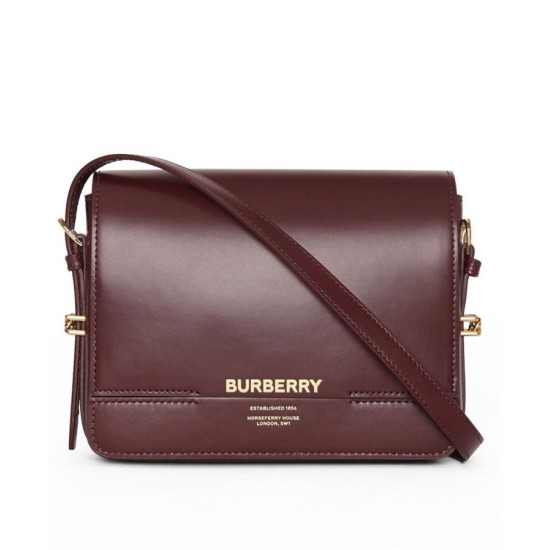 Replicas Bolso Grace pequeño de piel Burberry Malva Imitacion España