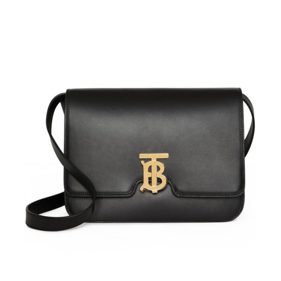 Replicas Burberry Bolso TB mediano de piel negro Imitacion España