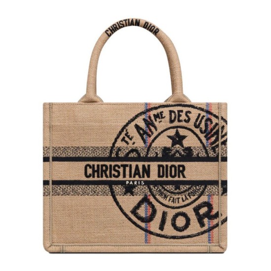 Replicas Christian Dior Small Book Tote Albaricoque Imitacion España