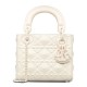 Replicas Christian Dior Mini Bolso Lady Dior Crema Imitacion España