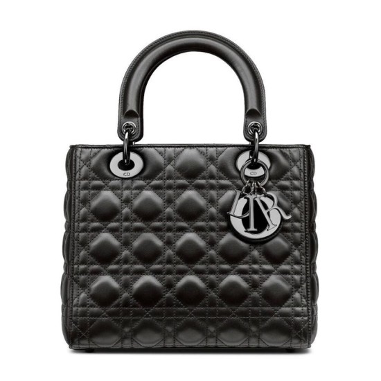 Replicas Christian Dior Bolso Lady Dior Mediano Negro Imitacion España