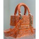 Replicas Bolso Christian Dior Lady d-Lite mediano naranja Imitacion España