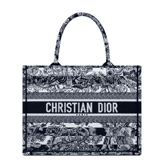 Replicas Christian Dior Medium Book Tote azul oscuro Imitacion España