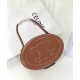 Replicas Celine Oval Minaudiere Cuir Triomphe en suave piel de becerro café Imitacion España