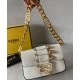 Replicas Fendi Broche Mini Baguette Blanco Imitacion España