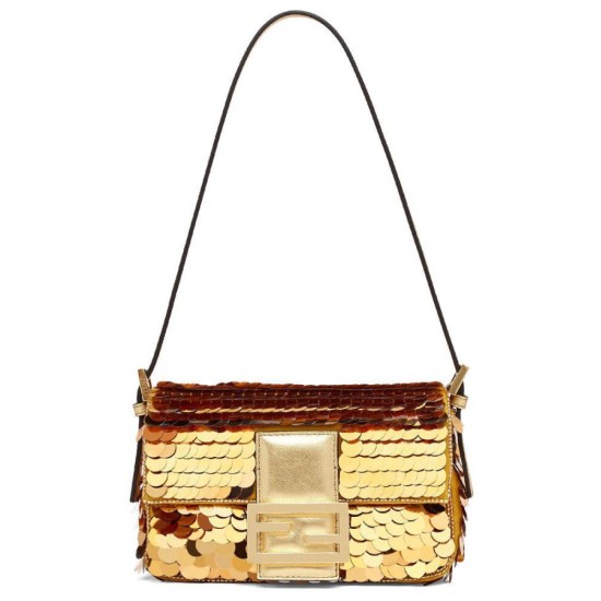 Replicas Fendi Mini Baguette 1997 8BS049 Dorado Imitacion España