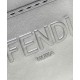 Replicas Bolso shopper Fendi Mini Sunshine plateado Imitacion España