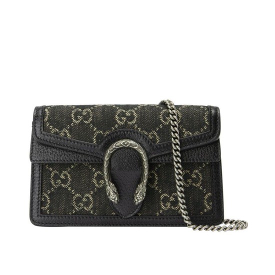 Replicas Gucci Dionysus GG Super Mini Bolso 476432 Negro Imitacion España