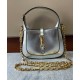 Replicas Minibolso Gucci Jackie 1961 Lame plateado Imitacion España