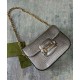 Replicas Gucci Horsebit 1955 Lizard Mini Bolso 675801 Plata Imitacion España