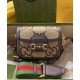 Replicas Gucci Horsebit 1955 jumbo GG Mini Bolso 658574 Marrón Imitacion España