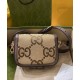 Replicas Gucci Horsebit 1955 jumbo GG Mini Bolso 658574 Marrón Imitacion España