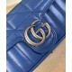 Replicas Gucci GG Marmont Super Mini Bolso Azul Imitacion España