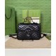 Replicas Gucci GG Marmont Mini bolso con asa superior negro Imitacion España