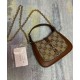 Replicas Gucci Jackie 1961 Mini GG Bolso de Hombro 675799 Café Imitacion España