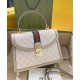 Replicas Bolso Gucci Ophidia Pequeño Con Asa Superior GG Crema Imitacion España