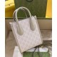 Replicas Minibolso tote Gucci con G entrelazada Crema Imitacion España