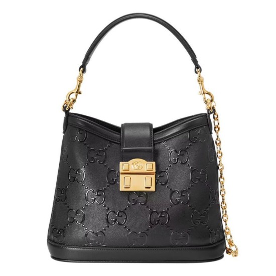 Replicas Gucci Bolso de Hombro GG Pequeño 675788 Negro Imitacion España