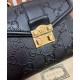 Replicas Gucci Bolso pequeño con asa superior GG 675791 Negro Imitacion España