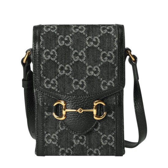 Replicas Gucci Horsebit 1955 Mini Bolso 625615 Negro Imitacion España