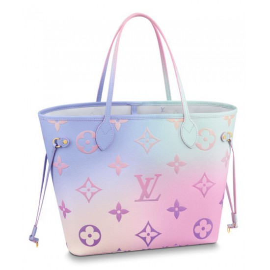 Replicas Bolso tote Louis Vuitton Neverfull Mm M46077 Rosa Imitacion España