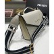 Replicas Prada Monochrome Saffiano Y Bolso De Cuero Crema Imitacion España