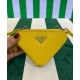 Replicas Prada Minibolso de piel saffiano 1NR015 Amarillo Imitacion España