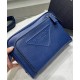 Replicas Prada Bolso De Hombro De Cuero Saffiano 2VH152 Azul Imitacion España