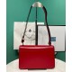 Replicas Bolso Prada Embleme de piel cepillada Rojo Imitacion España