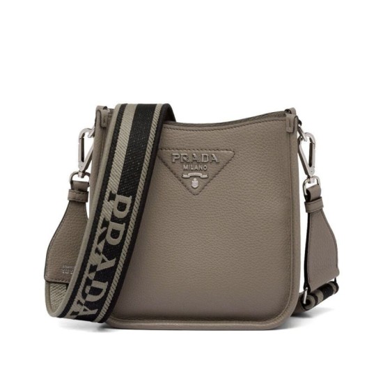 Replicas Prada Mini Bolso De Hombro Gris Imitacion España