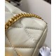 Replicas YSL Saint Laurent Sade Mini bolso tubo en crema de piel de cordero acolchada Imitacion España