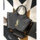 Replicas YSL Saint Laurent Icare Maxi Shopping Bag en piel de cordero acolchada negra Imitacion España