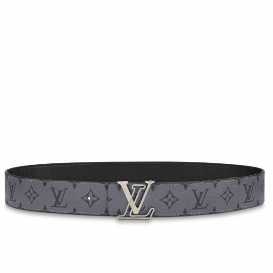 Replicas Cinturón reversible Louis Vuitton LV Line 40 mm Monogram Eclipse M0373V Imitacion España